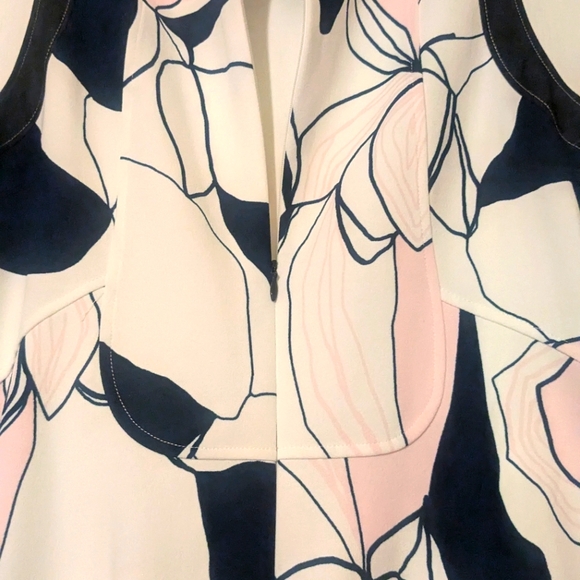 Ivanka Trump Ivory, Pink & Navy Dress - Picture 6 of 7